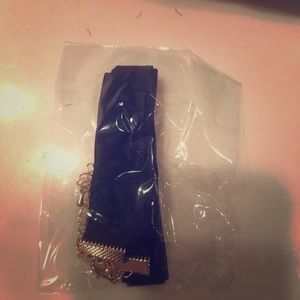 NWT Velvet Black Thick Choker Band Necklace